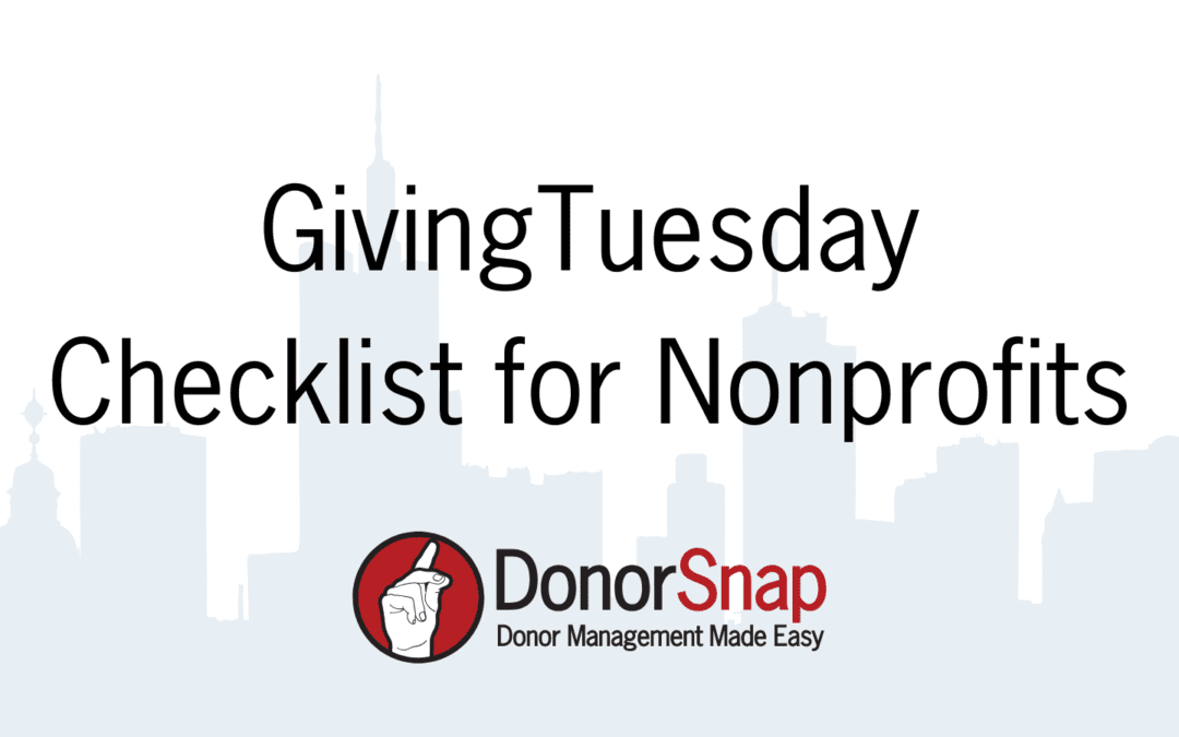 GivingTuesday 2026 Checklist for Nonprofits