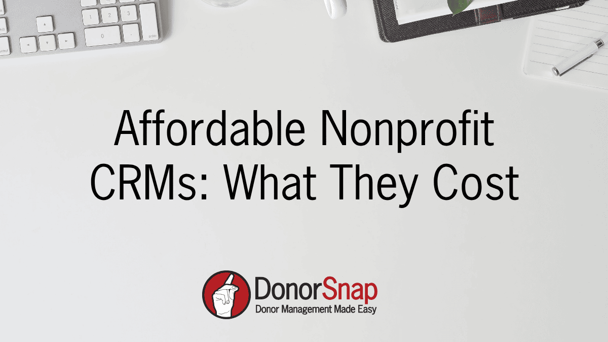 affordable nonprofit CRMs