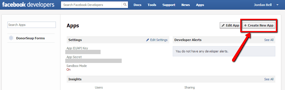 Create a New Facebook Tab App