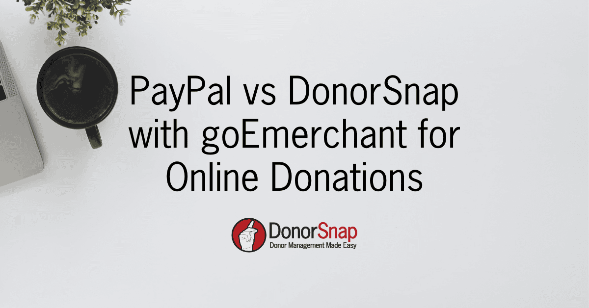 donorsnap vs paypal