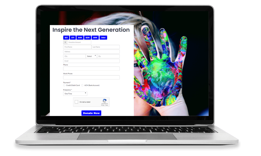 online donation form